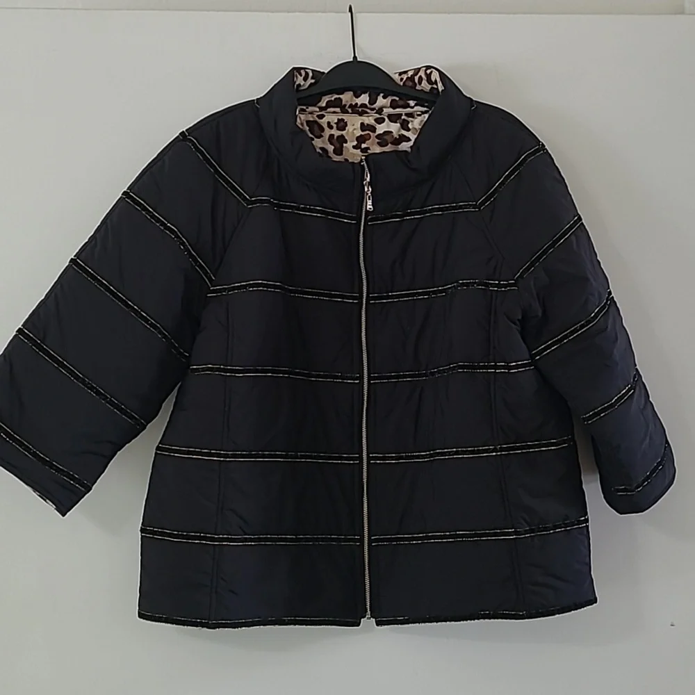 Chicos Reversible Puffer Jacket - Picture 3 of 5